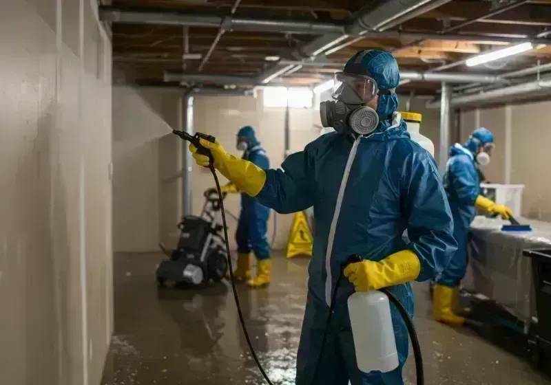 Basement Sanitization and Antimicrobial Treatment process in Glendale, MO